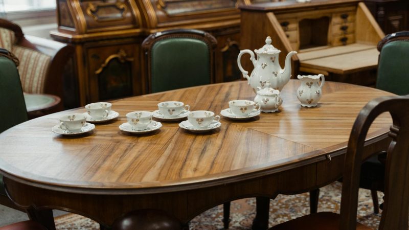 Extravagante Inneneinrichtung mit glänzenden Art Déco Unikaten